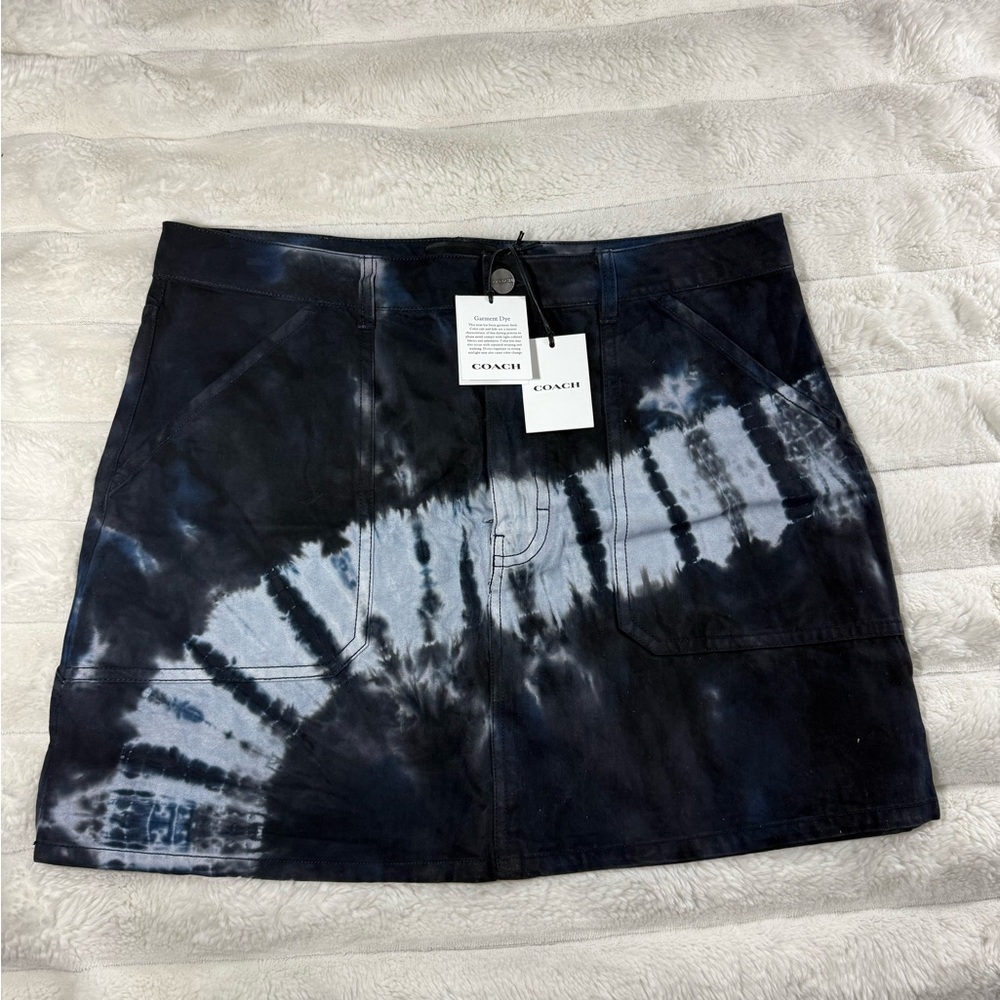 Coach Black and Gray Mini Skirt Casual Night Out